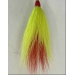 Bucktail 3 Color Tie:  Yellow, Yellow, Red