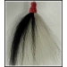 White with a Black Stripe Bucktail 