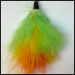  Marabou Chartreuse, Orange, & Yellow